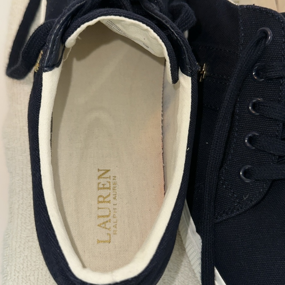 Classic Navy Blue LAUREN RALPH LAUREN Sneakers Size 10B - Picture 12 of 16